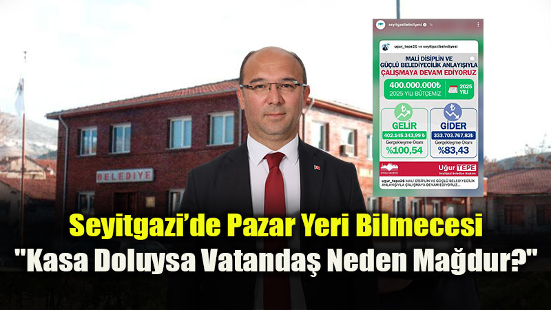 Ba�kan U�ur Tepe�ye Pazar Yeri Sorusu: Sponsor mu �art, Belediye Kayna�� m�?