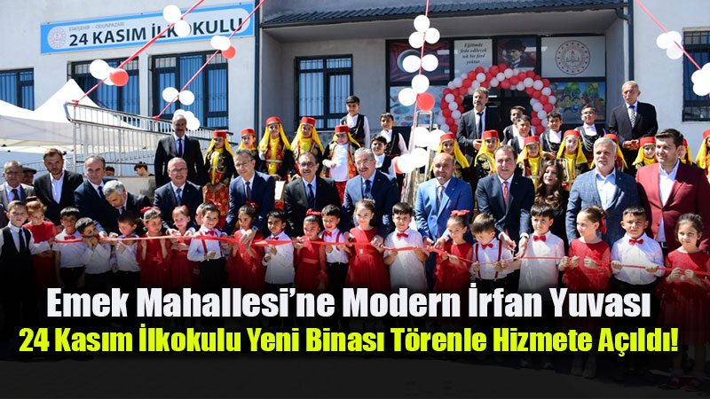 Eski�ehir E�itimde Durdurulam�yor: 24 Derslikli Yeni Nesil Okul Emek Mahallesi’nde Kap�lar�n� A�t�!