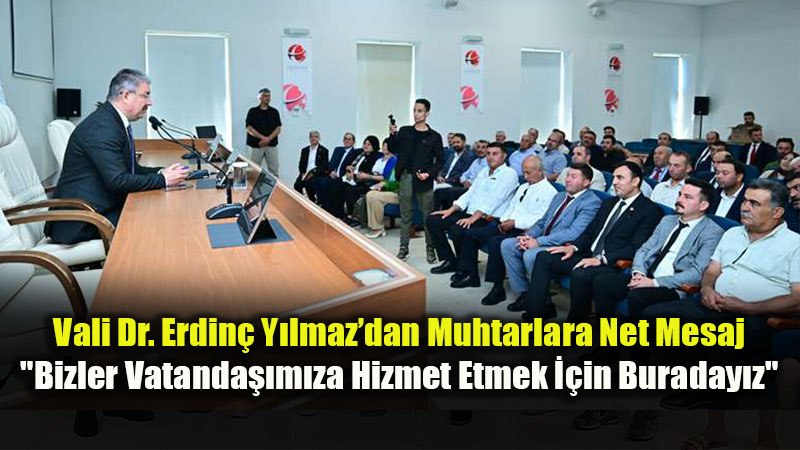 Eski�ehir Valisi Dr. Erdin� Y�lmaz Mahalle Muhtarlar�yla Bir Araya Geldi