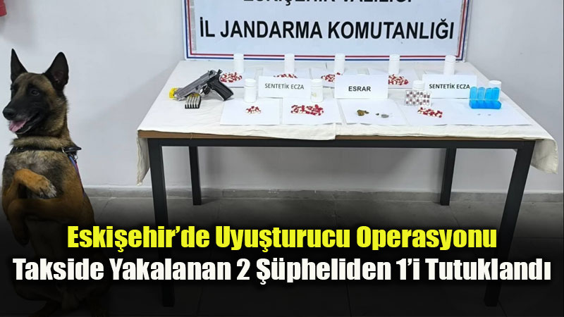 Odunpazar��nda Ticari Taksiden Uyu�turucu ��kt�: Jandarmadan Ka�amad�lar!