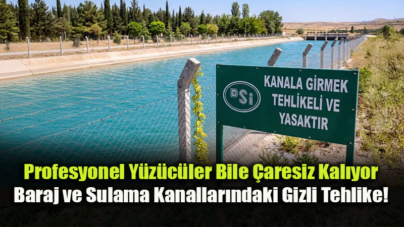 Girmesi Kolay ��kmas� �mkans�z: "V" Tipi Sulama Kanallar� Adeta Birer �l�m Tuza��!