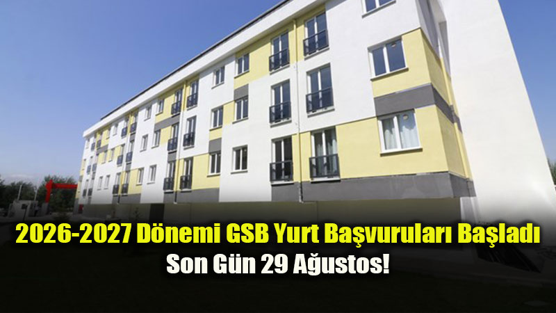 �niversitelilere M�jde: GSB Yurt Ba�vurular� e-Devlet�te Ba�lad�