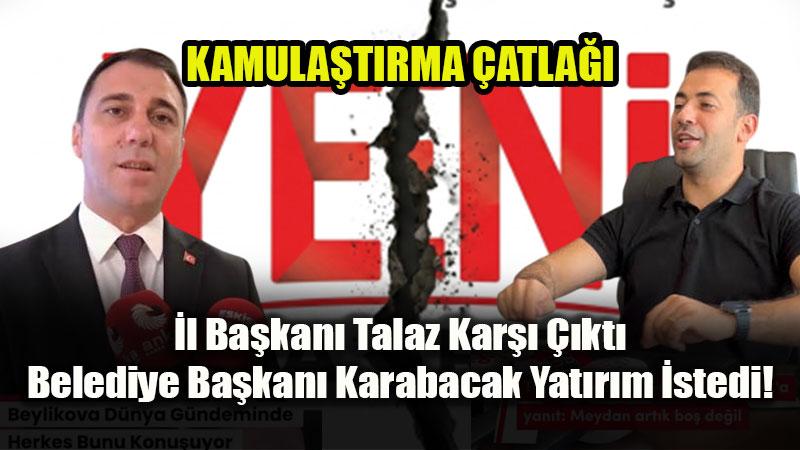 Stratejik Maden Karar� Partiyi �kiye B�ld�: �l Ba�kan� Sert ��kt�, Belediye Ba�kan� Destek Verdi